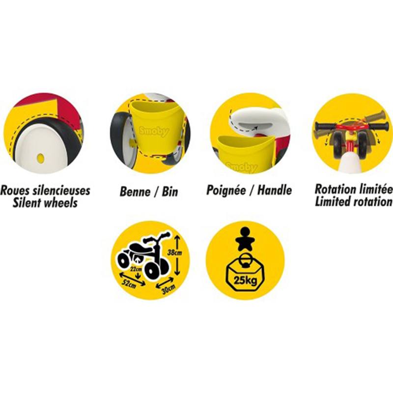 Smoby Correpasillos Ride On Rookie Mickey - Imagen 2