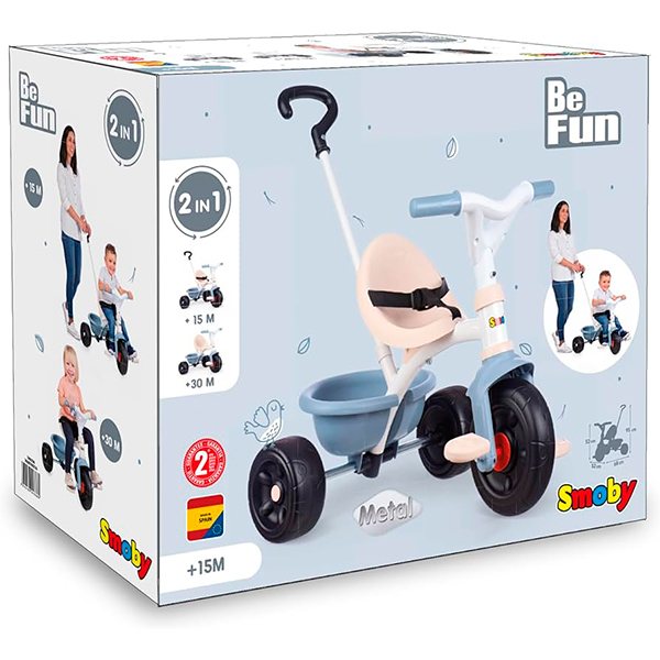 Triciclo Smoby Be Fun Azul (7600740336) - Imagem 1