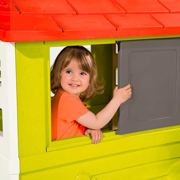 Casa de juguete Nature II verde, roja y blanca de Smoby (810712) - Imatge 2