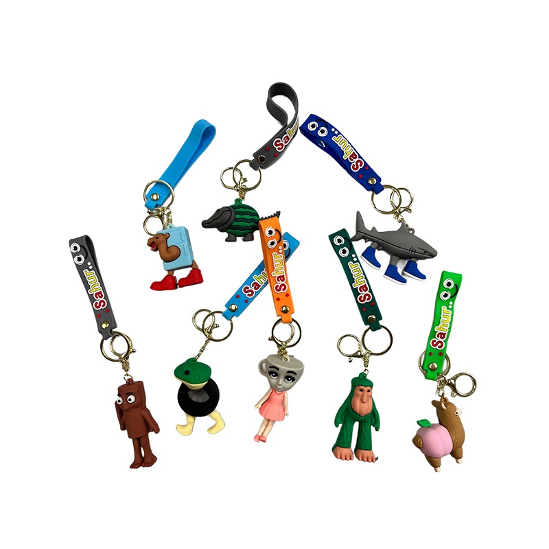 Italian Brainrod Llavero figura de goma