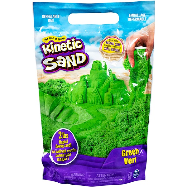 Kinetic Sand Areia Verde 907g - Imagem 1