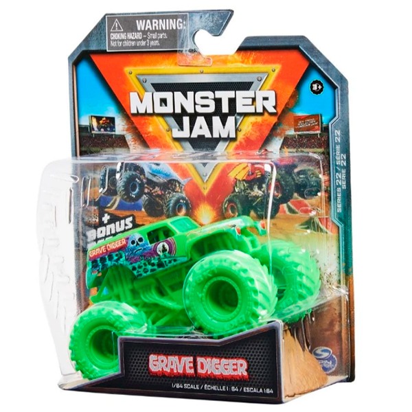 Monster Jam Grave Digger Verde 1:64 - Imagem 1