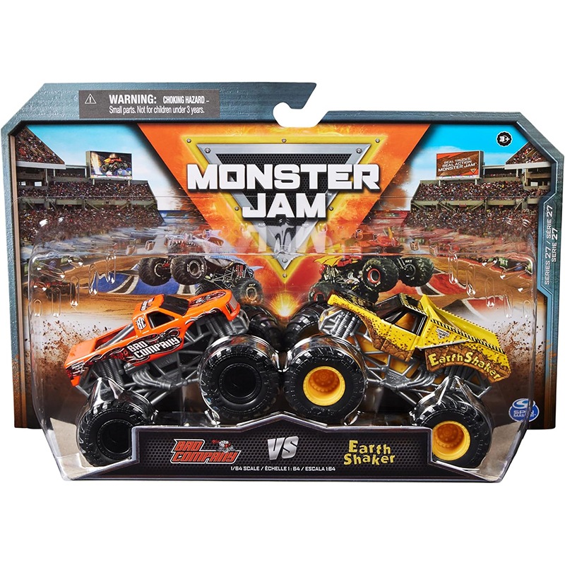 Monster Jam Vehículos Bad Company vs Earth Shaker