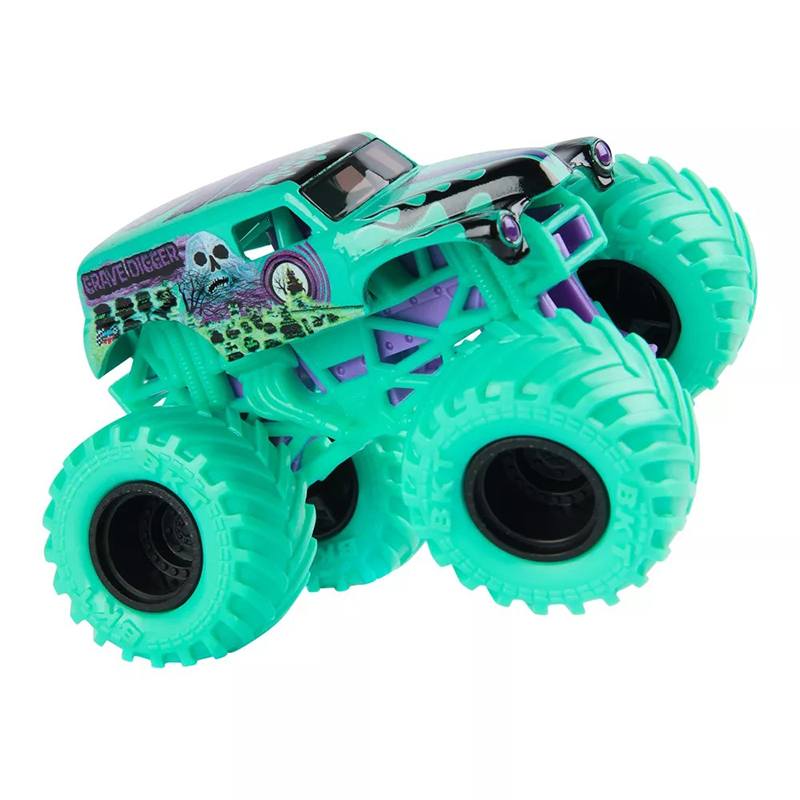 Monster Jam Vehículo Grave Digger Turquesa 1:64 - Imagen 3