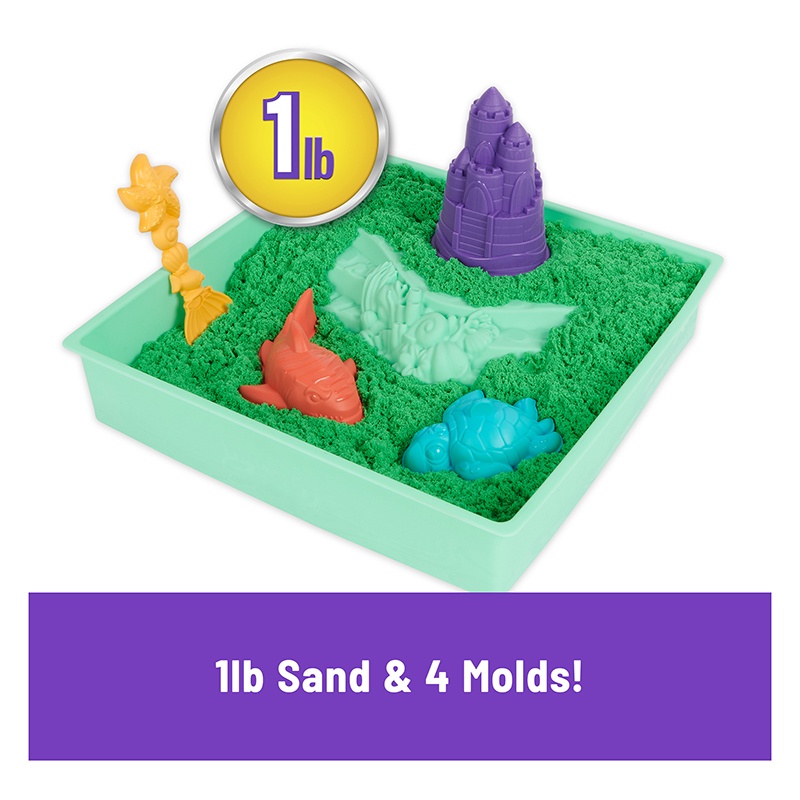 Kinetic Sand Set con Arenero Verde - Imagen 1