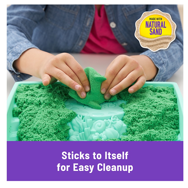 Kinetic Sand Set con Arenero Verde - Imagen 3