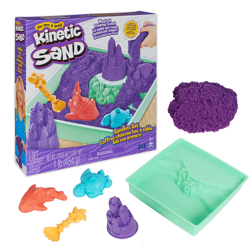 Kinetic Sand Set con Arenero Lila
