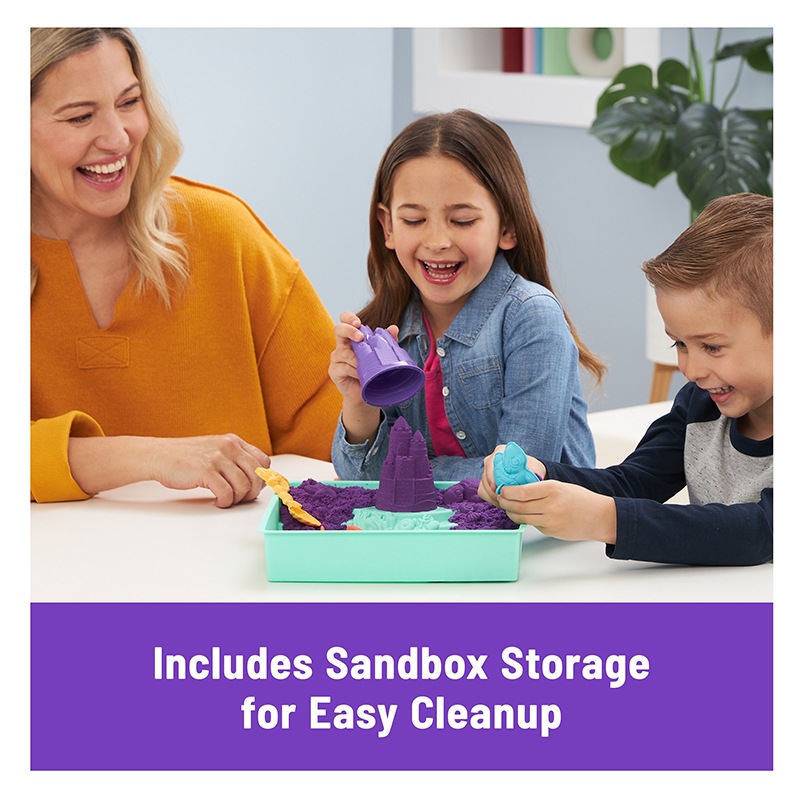 Kinetic Sand Set con Arenero Lila - Imagen 3