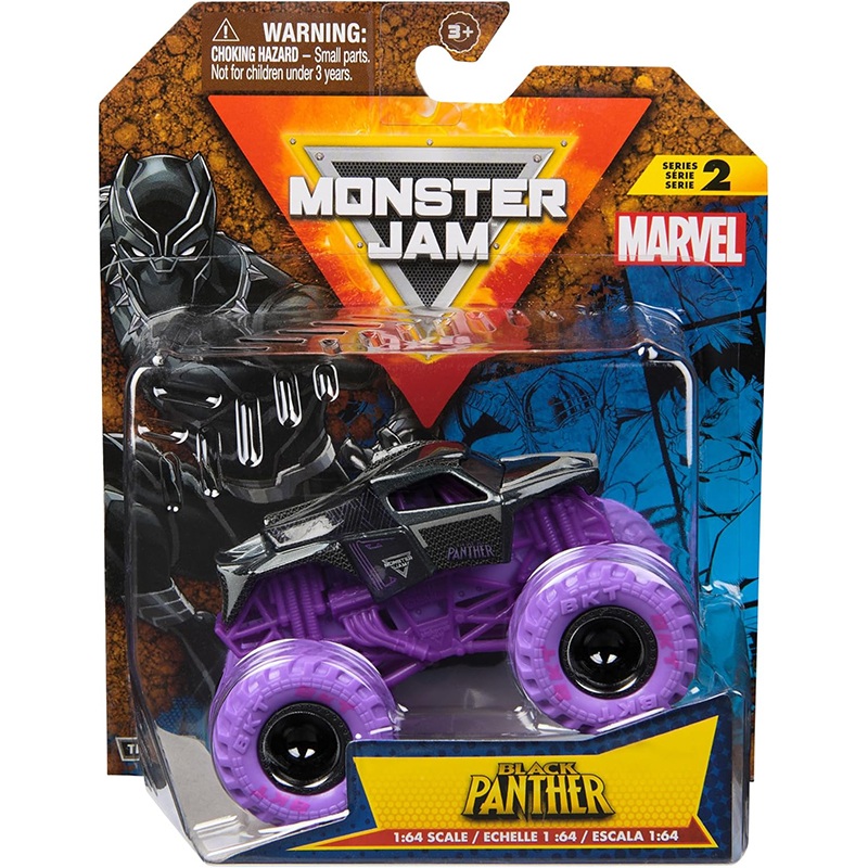 Monster Jam Vehículo Black Panther 1:64