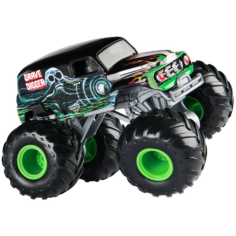 Monster Jam Vehículo Grave Digger Negro 1:64 - Imagen 1