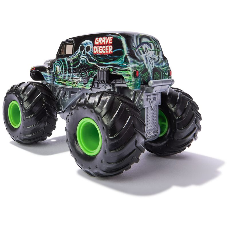 Monster Jam Vehículo Grave Digger Negro 1:64 - Imagen 2