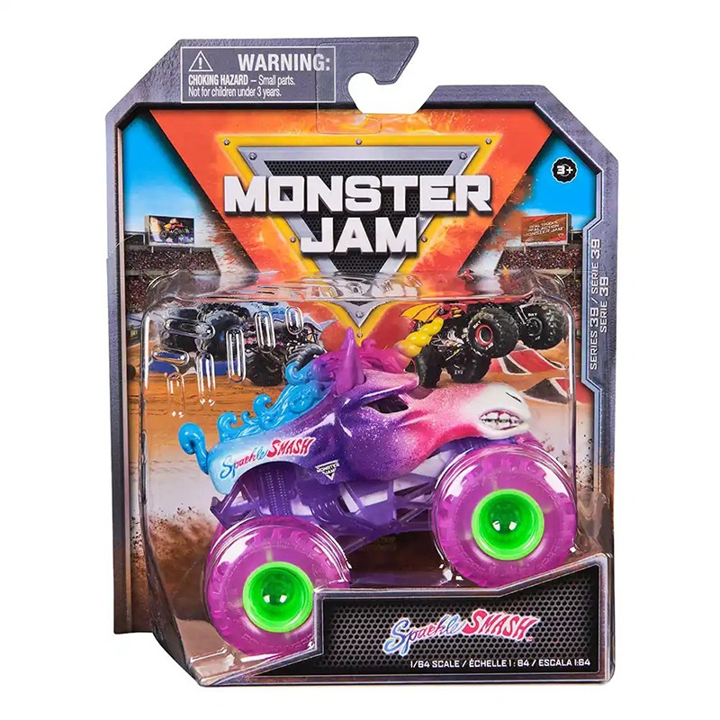 Monster Jam Vehículo Sparkle Smash 1:64 - Imagen 1