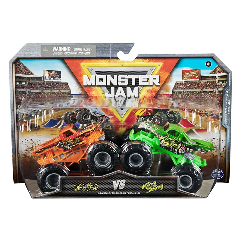 Monster Jam Vehículo Bog Hog vs King Sling