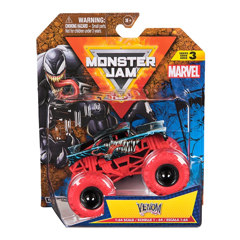 Monster Jam Vehículo Marvel Venom 1:64