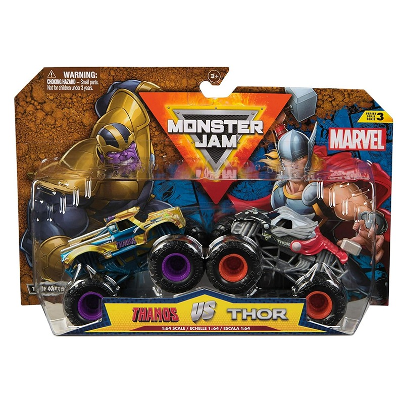Monster Jam Vehículo Thanos vs Thor 1:64