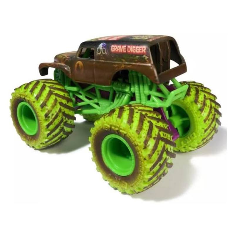 Monster Jam Vehículo Mud Blasters Color Change Grave Digger - Imagen 1