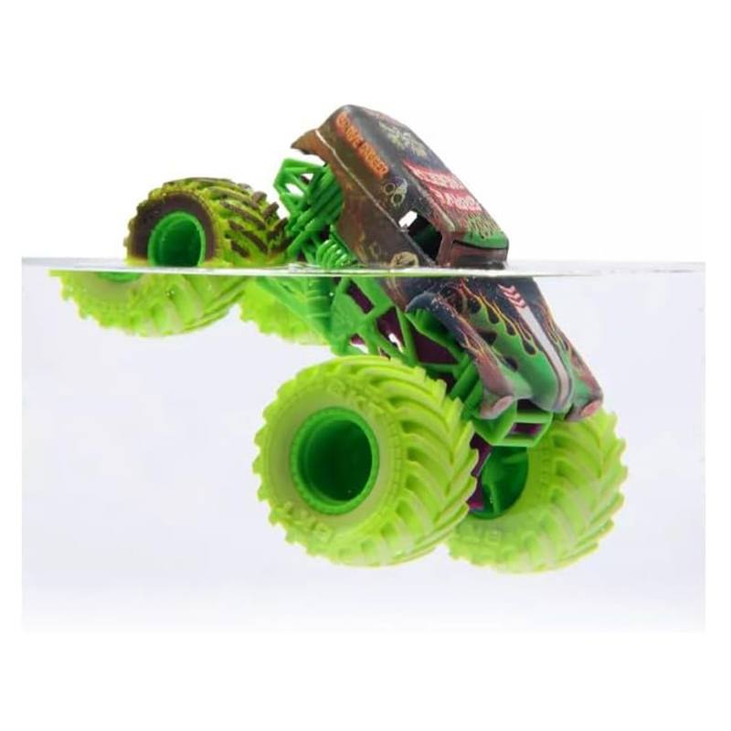 Monster Jam Vehículo Mud Blasters Color Change Grave Digger - Imagen 2