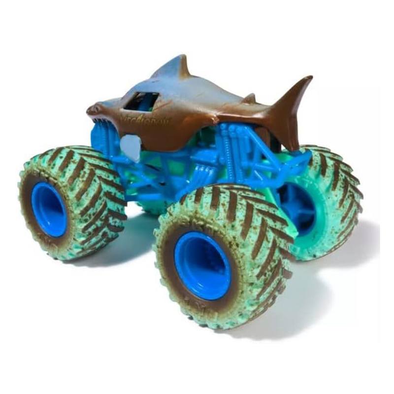 Monster Jam Vehículo Mud Blasters Color Change Megalodon - Imagen 1