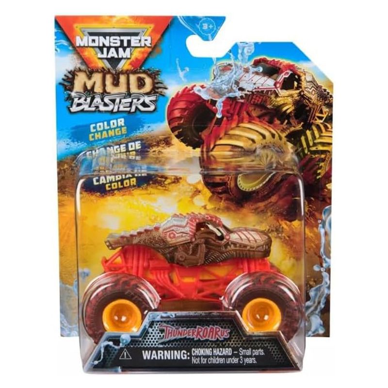 Monster Jam Vehículo Mud Blasters Color Change ThunderRoarus