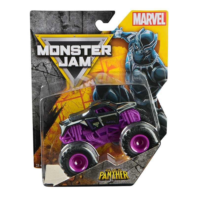 Monster Jam Veículo Marvel Black Panther 1:64