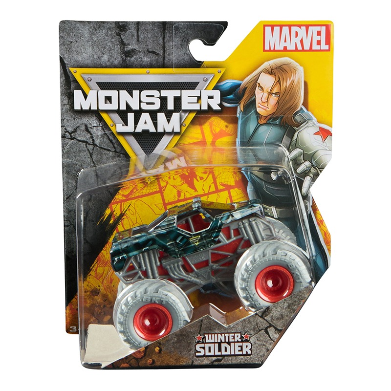 Monster Jam Veículo Marvel Winter Soldier 1:64