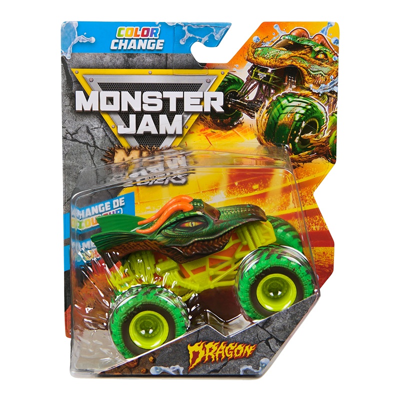 Monster Jam Mud Blasters Dragon Mudança de Cor 1:64