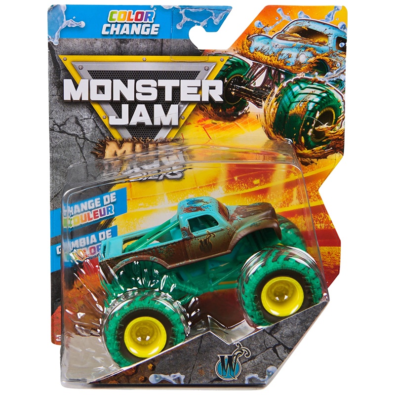 Monster Jam Mud Blasters W Mudança de Cor 1:64