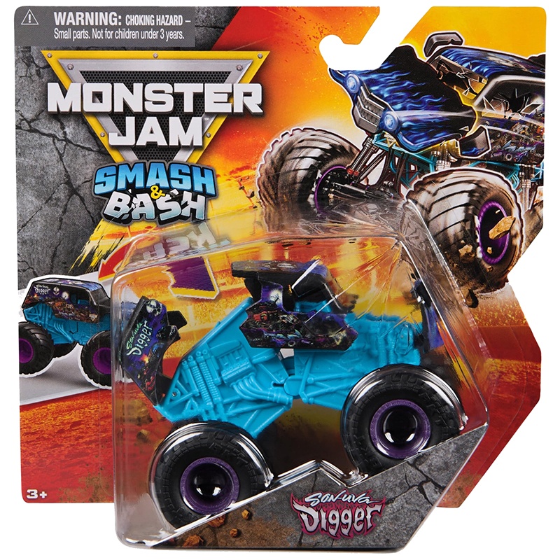 Monster Jam Smash and Bash Son Uva Digger 1:64