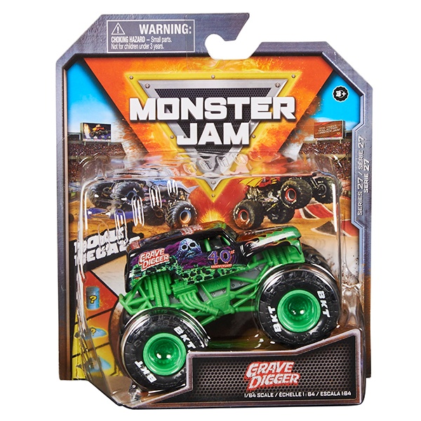 Monster Jam Vehicle Grave Digger 1:64 - Imagem 1
