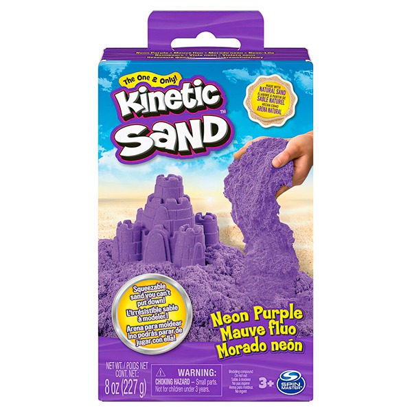 Kinetic Sand Cajita Lila Neón - Imagen 1