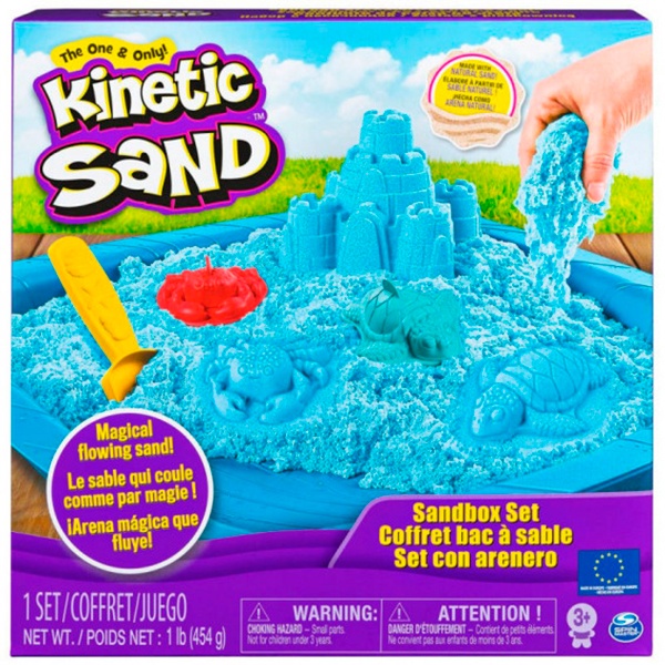 Kinetic Sand Set com Caixa de Areia - Imagem 1