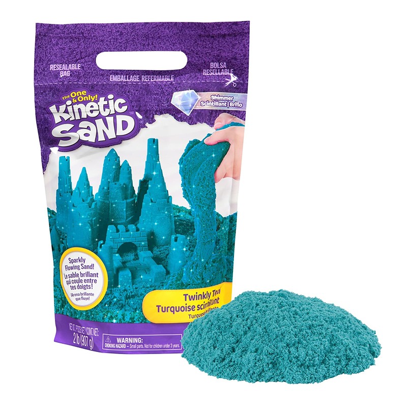 Kinetic Sand Bolsa Arena Turquesa Brillante