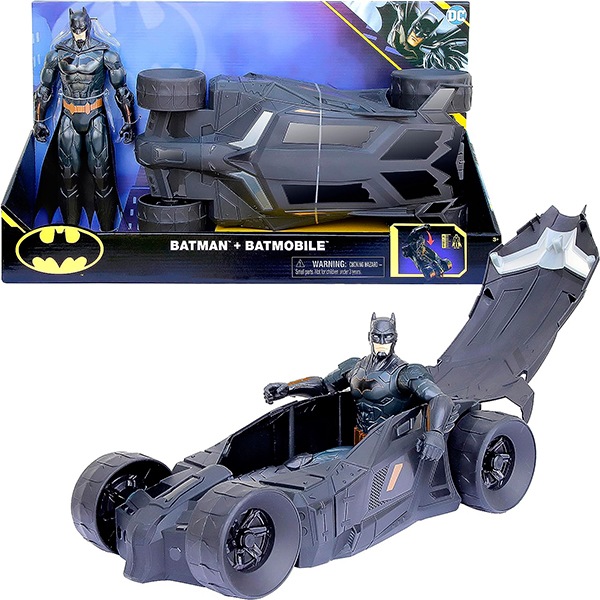 DC Batmóvil con Figura Batman 30cm - Imagen 1