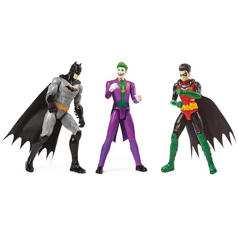 Batman Pack 3 Figuras Batman y Robin vs Joker 30cm - Imatge 2