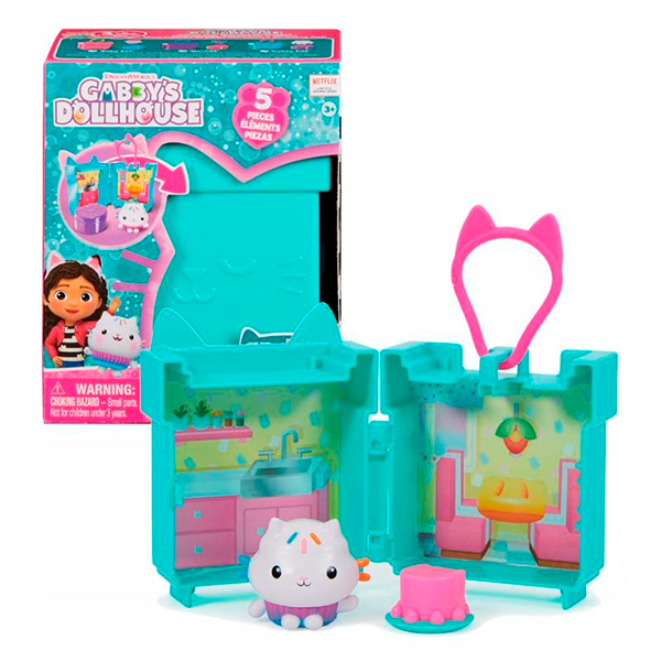 Gabby's Dollhouse Mini Playset com Chaveiro - Imagem 2