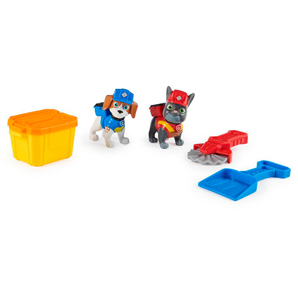 Patrulla Canina - Equipo Rubble Pack Figuras Charger y Wheeler - Imagen 2