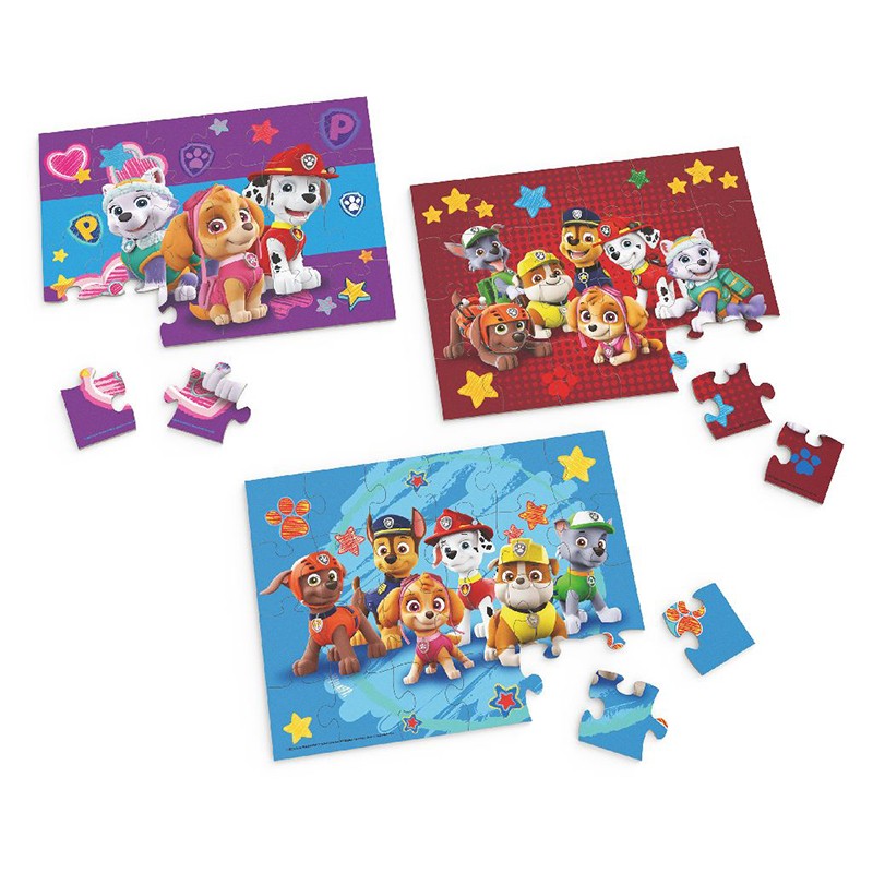 Puzzle Paw Patrol de Madera 3x24p - Imagen 2