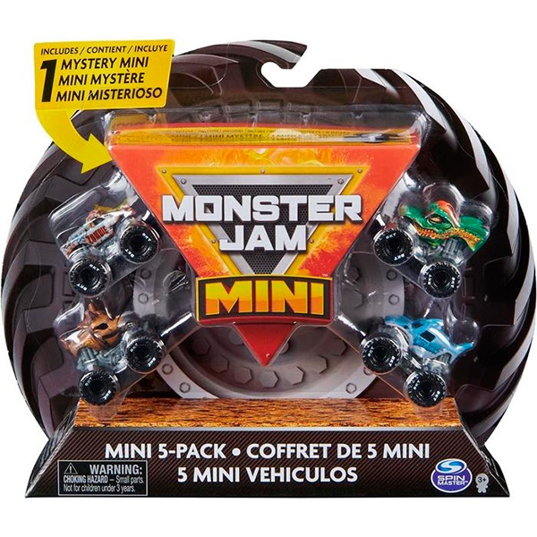 Monster Jam Pack 5 Mini Veículos - Imagem 1
