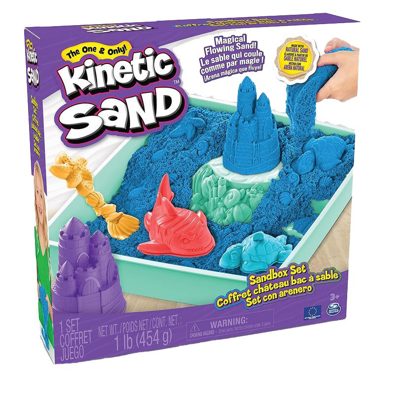 Kinetic Sand Set Arena Azul con Arenero