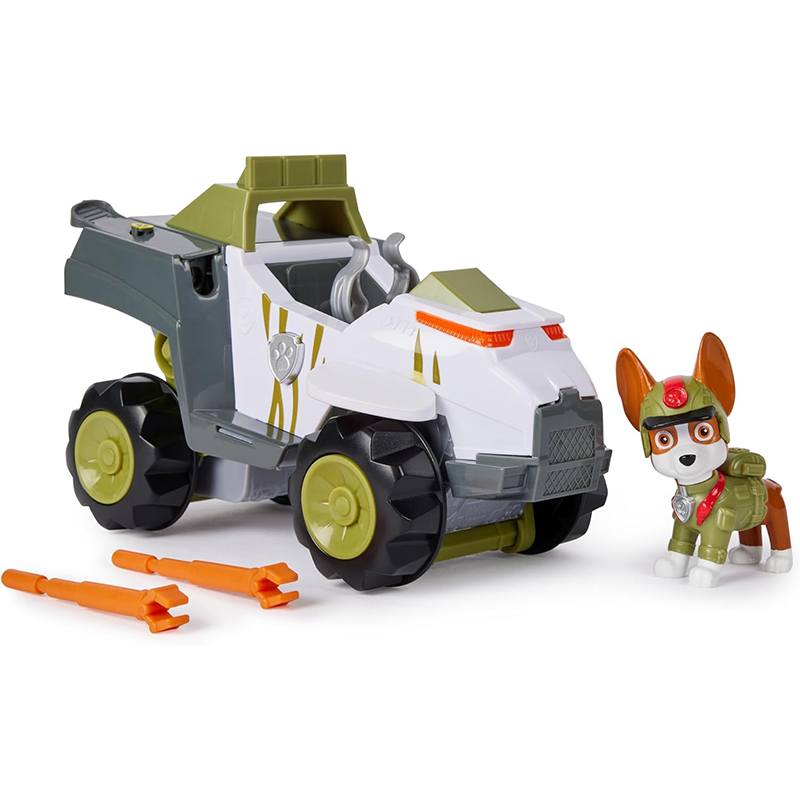 Paw Patrol Vehículo y Figura Tracker Jungle Pups - Imagen 1