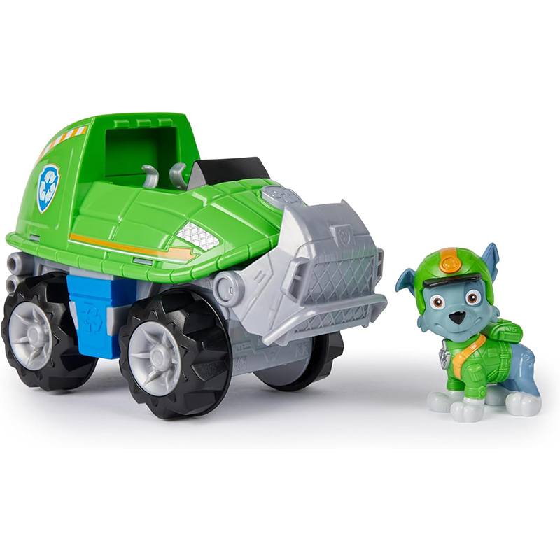 Paw Patrol Vehículo y Figura Rocky Jungle Pups - Imagen 1