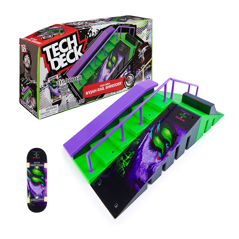 Tech Deck Playset Nyjah Rail Shredder - Imagen 1