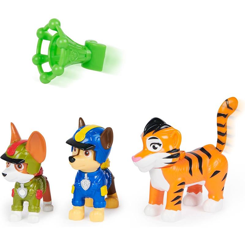 Paw Patrol Pack Figuras Chase Tracker y Tiger Jungle Pups - Imagen 2