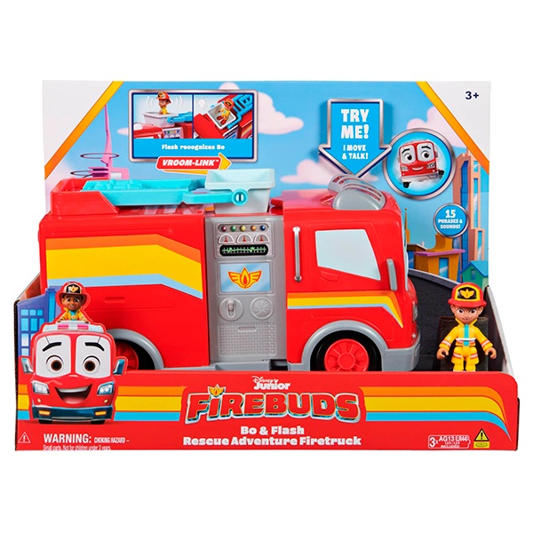 Disney Firebuds Caminhão de Bombeiros Bo e Flash - Imagem 3