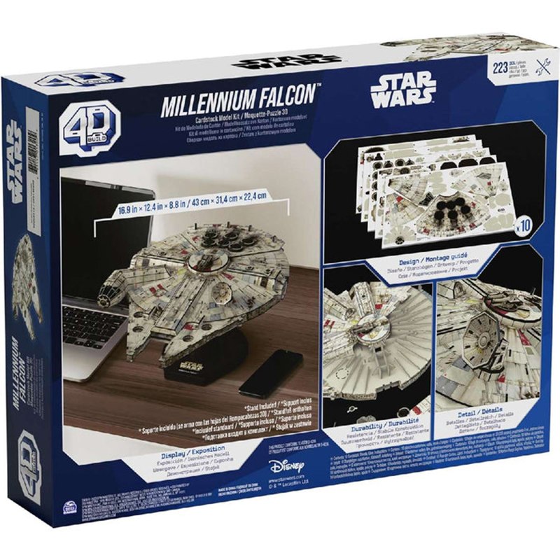 Star Wars Puzzle 4D - maqueta Halcón Milenario - Imagen 3