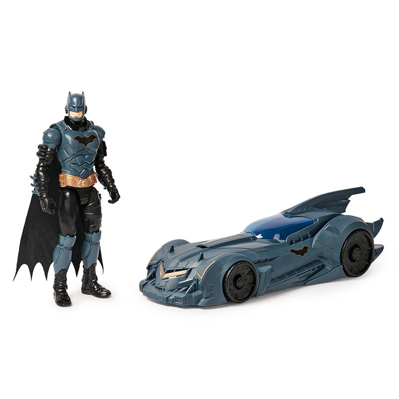 Batmóvel Shadow Guardian com Figura Batman 30cm