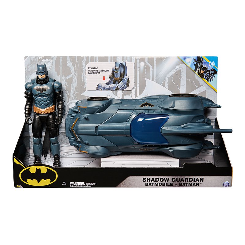 Batmóvil Shadow Guardian con Figura Batman 30cm - Imagen 1