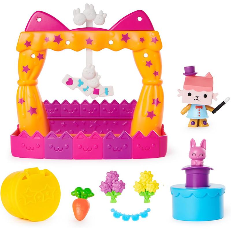 Gabby's Dollhouse Conjunto Varanda Show Baby Box Cat - Imagem 