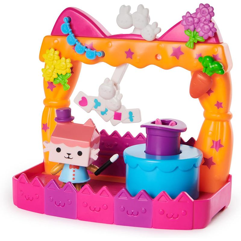 Gabby's Dollhouse Conjunto Varanda Show Baby Box Cat - Imagem 