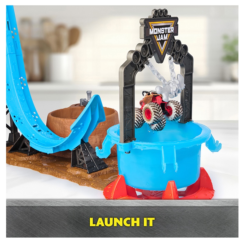 Monster Jam Vehículo Mud Blasters Dunk Tank - Imagen 5